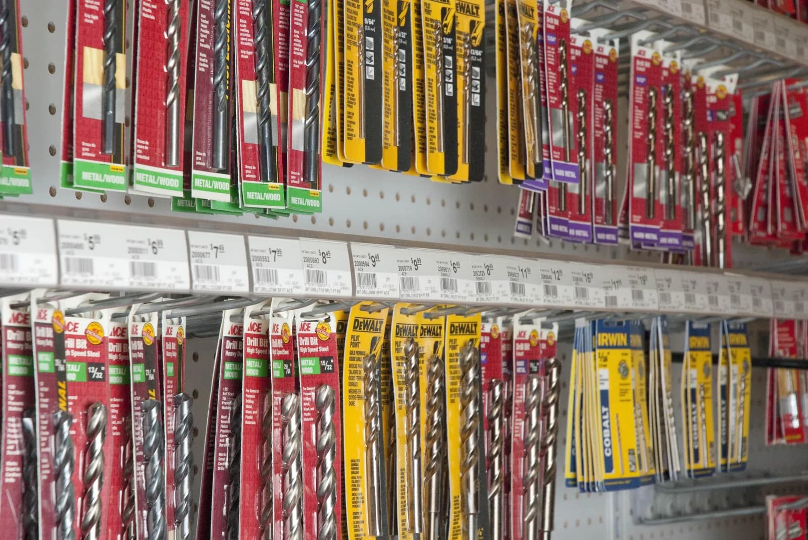 Hardware tools selected for a customer
