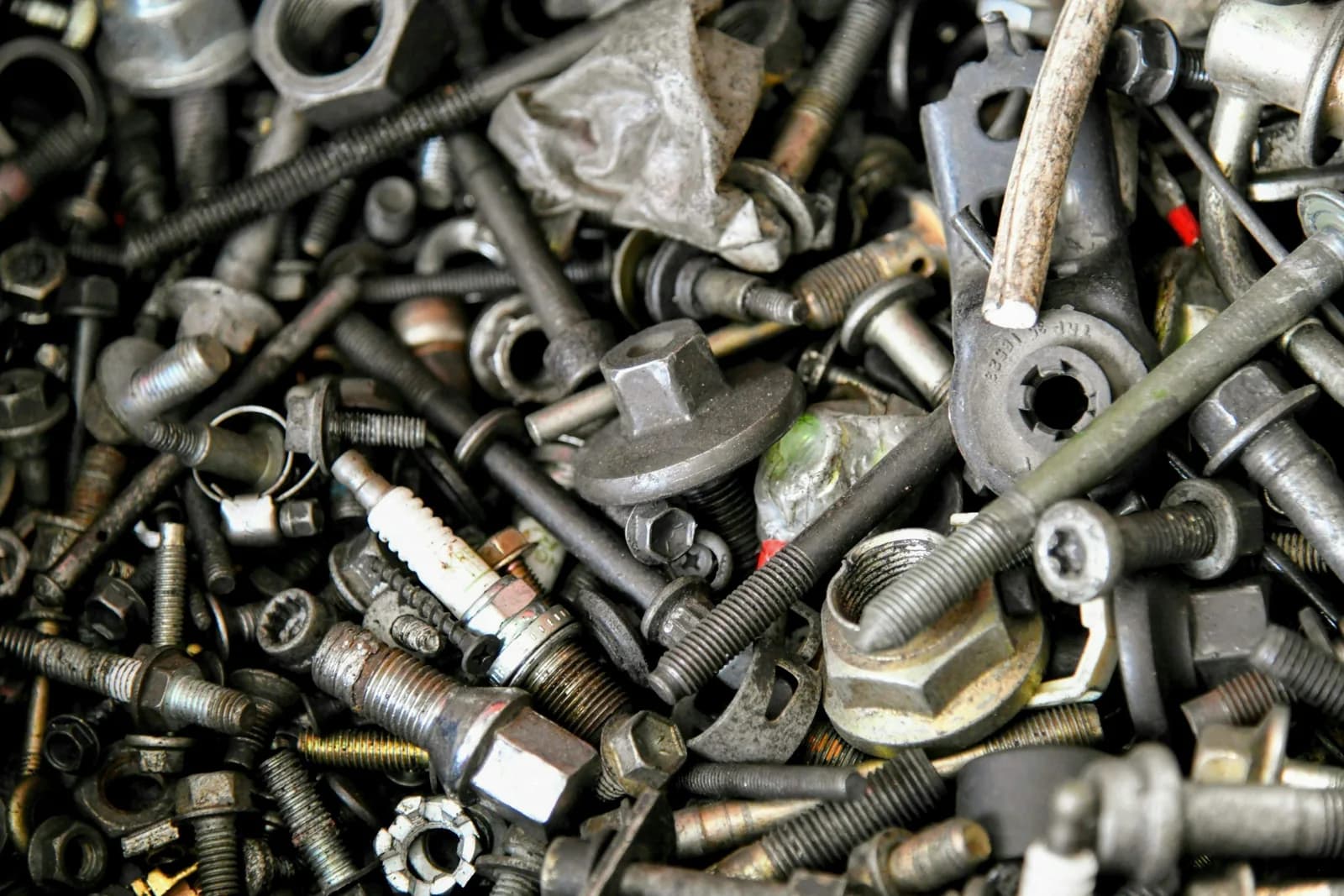 Hardware fasteners organized for sale