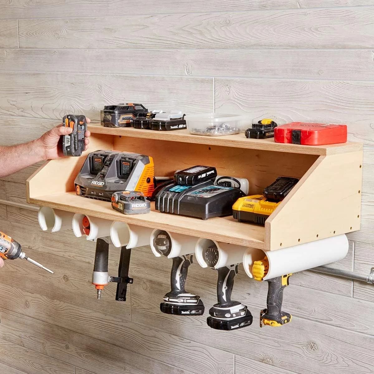Hardware tools ready for a counter shift